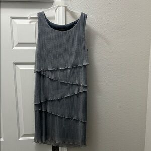 Elegant Gray Layered Dress